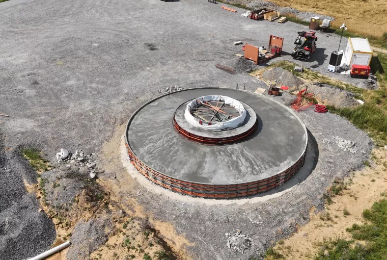 béton prêt à l'emploi socle éolienne temploux